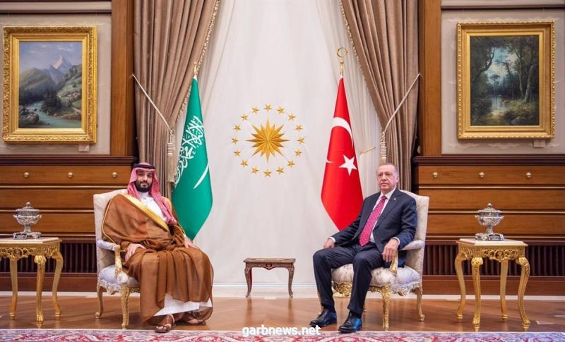 ولي العهد والرئيس التركي يعقدان لقاءً ثنائياً في المجمع الرئاسي بأنقرة (فيديو وصور)