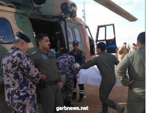 الجيش الأردني  يحرك أربع طائرات إخلاء إلى مدينة العقبة بعد حادث تسرب غاز سام.