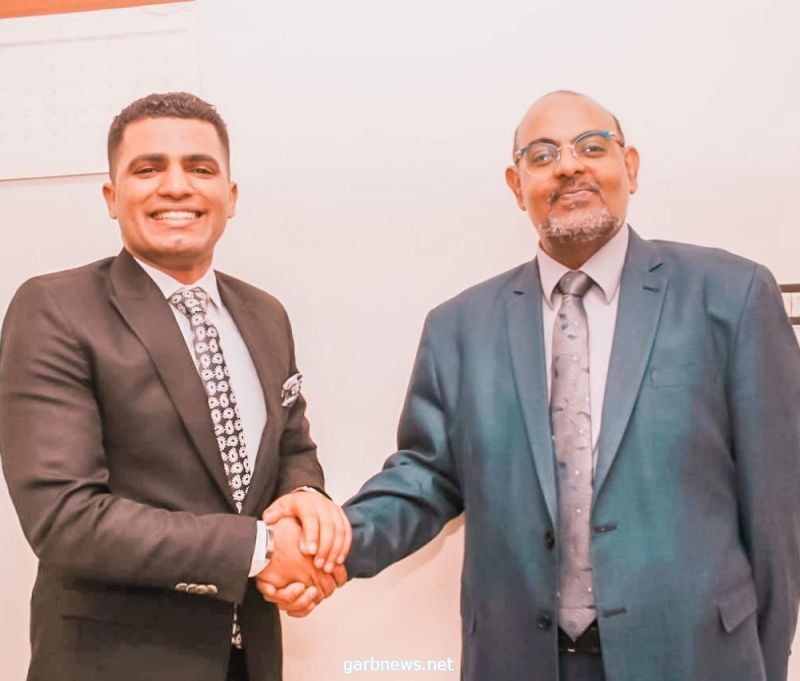 موسى أبو جليل يبحث سبل التبادل التجاري مع مستشار السودان