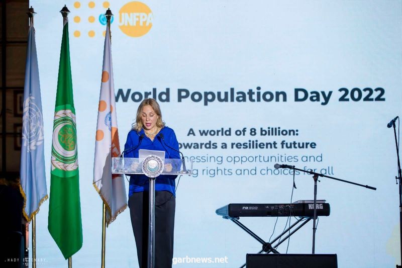شيرين رضا تشارك في احتفالية اليوم العالمي للسكان