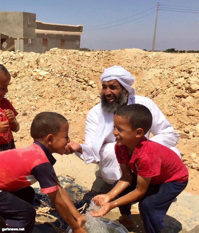 ضمن حملة "المياه كل الحكاية" .. "مصر الخير"  تقوم بزيارة ميدانية لمشروع الآبار بقرية القطراني بمطروح