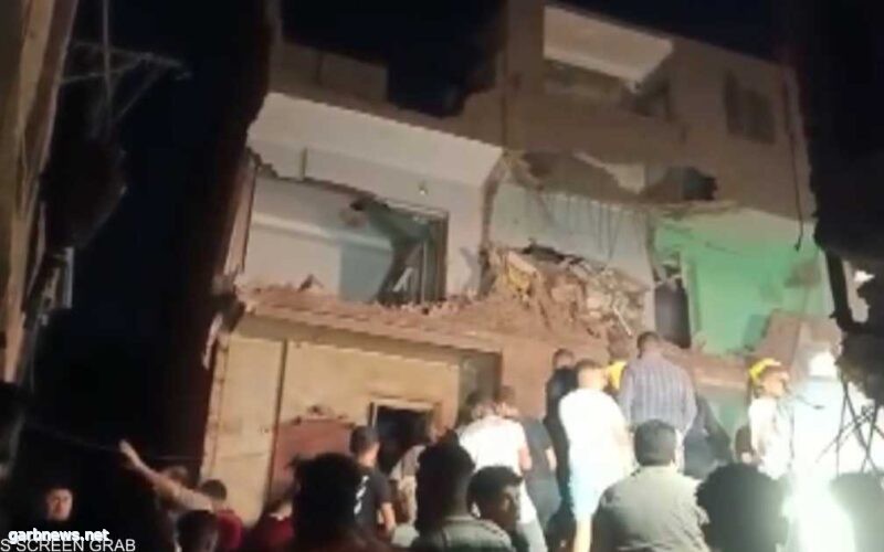 انهيار بناية من 4 طوابق يخلف وفيات وإصابة شخصين   بـ #مصر