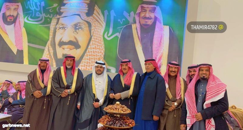 بحضور الأمير حسين بن عاشق اللحاوي البريك يحتفل بزواج إبنه عبدالله