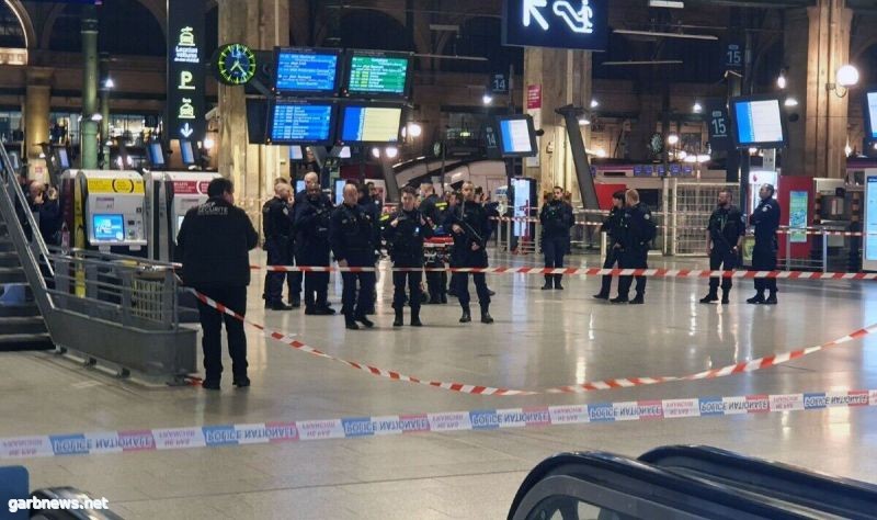 مسلح يصيب عدداً من الناس بسكين في محطة قطارات بباريس