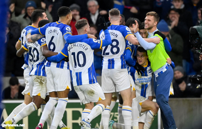 برايتون يصدم ليفربول بثلاثية في الدوري الإنجليزي