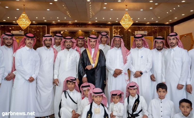 الثريا يحتفل بزواج ابنه الشاب ساري بقصر التاج بمحافظة طبرجل