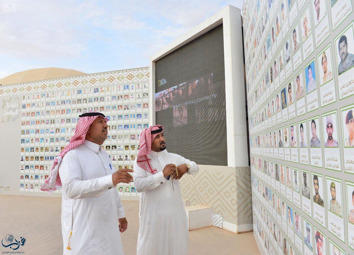 جدارية جنودنا البواسل بمهرجان الملك عبدالعزيز للإبل.تجذب الزوار