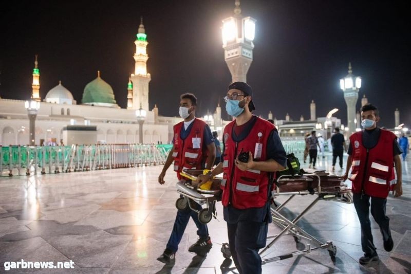 10297 بلاغاً يباشرها الهلال الأحمر بالمدينة المنورة خلال شهر رمضان