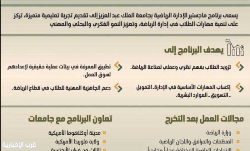 الإدارة الرياضية تنمية وتطور واستثمار الإدارة الرياضية تنمية وتطور واستثمار