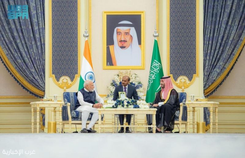 المملكة والهند ترحبان في بيان مشترك بتوسيع مجلس الشراكة الإستراتيجية السعودي الهندي المملكة والهند ترحبان في بيان مشترك بتوسيع مجلس الشراكة الإستراتيجية السعودي الهندي