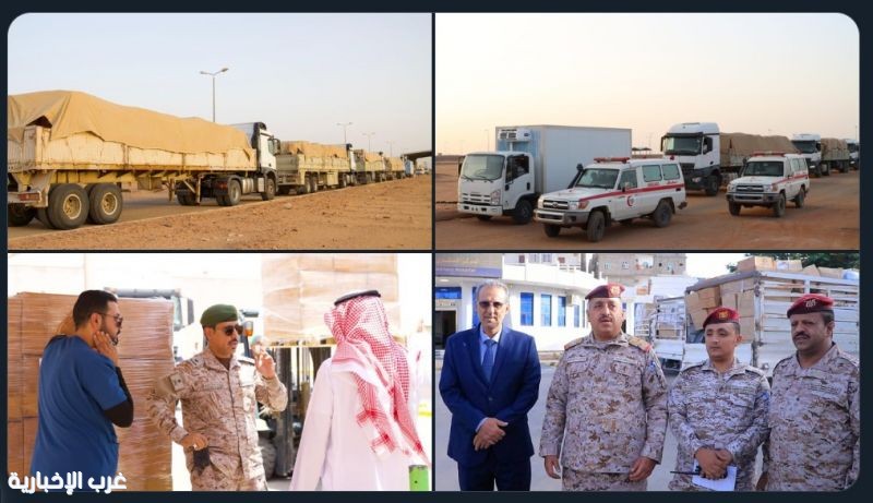 قيادة القوات المشتركة تواصل تسيير القوافل المحملة بالأدوية والمستلزمات الطبية للأشقاء في اليمن