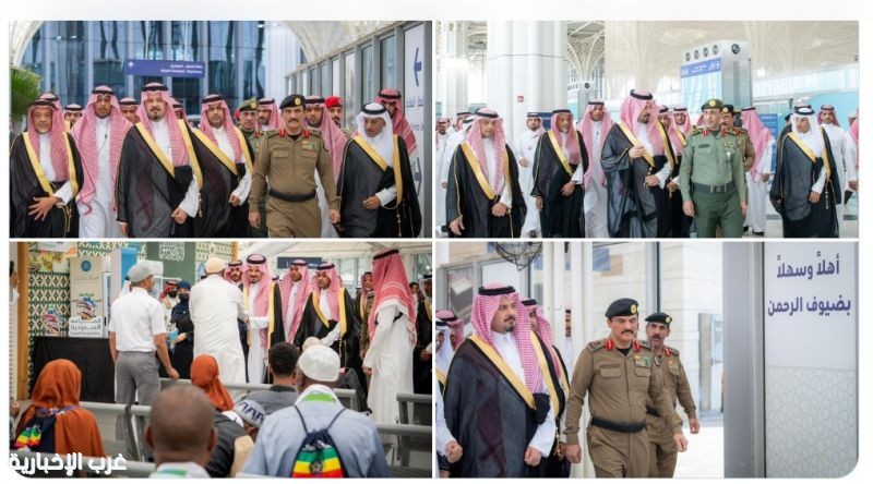 أمير المدينة المنورة يتفقّد سير الأعمال التشغيلية في محطة قطار الحرمين السريع أمير المدينة المنورة يتفقّد سير الأعمال التشغيلية في محطة قطار الحرمين السريع