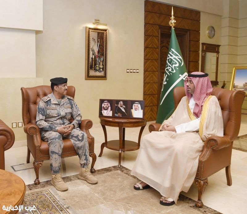 محافظ جدة يستقبل قائد قطاع حرس الحدود المُعَّين حديثًا بالمحافظة محافظ جدة يستقبل قائد قطاع حرس الحدود المُعَّين حديثًا بالمحافظة