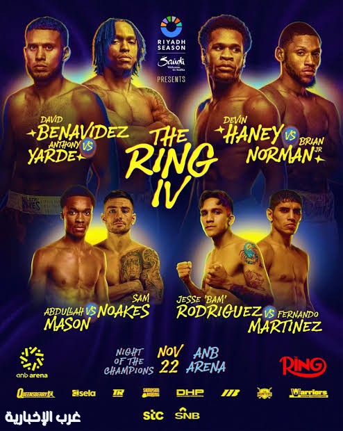 4 ألقاب كبرى.. رئيس هيئة الترفيه يعلن إقامة "The Ring IV" بنزالات عالمية 4 ألقاب كبرى.. رئيس هيئة الترفيه يعلن إقامة "The Ring IV" بنزالات عالمية