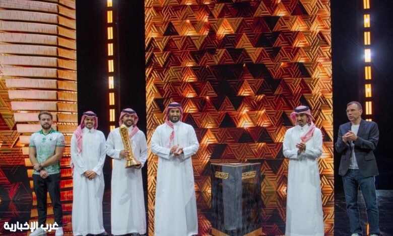 سمو ولي العهد يُشرّف الحفل الختامي لبطولة كأس العالم للرياضات الإلكترونية لعام 2025 ويتوج “فريق فالكونز” الفائز بكأس البطولة سمو ولي العهد يُشرّف الحفل الختامي لبطولة كأس العالم للرياضات الإلكترونية لعام 2025 ويتوج “فريق فالكونز” الفائز بكأس البطولة