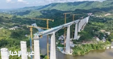 الصين تفتتح أطول جسر فى العالم أمام حركة المرور