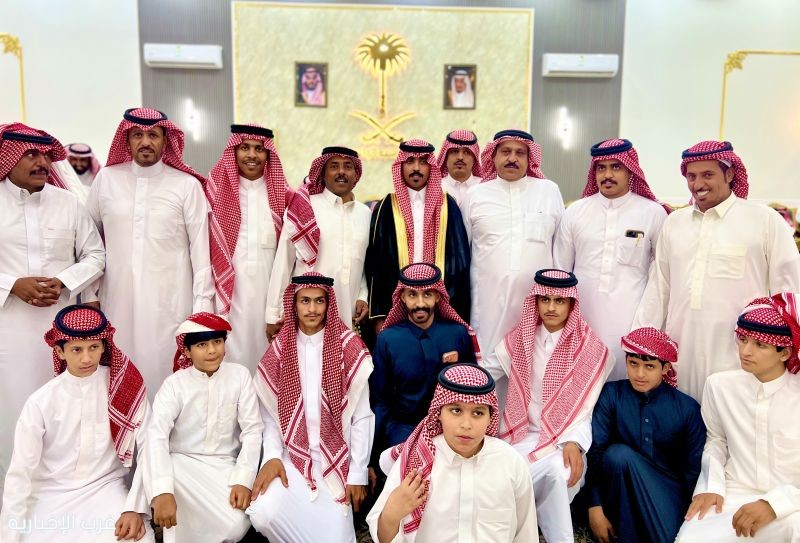 عزيز المنصور يحتفل بزواج ابنه نواف على شقيقة بندر المخيمر في قصر نخبة الوادي بطبرجل