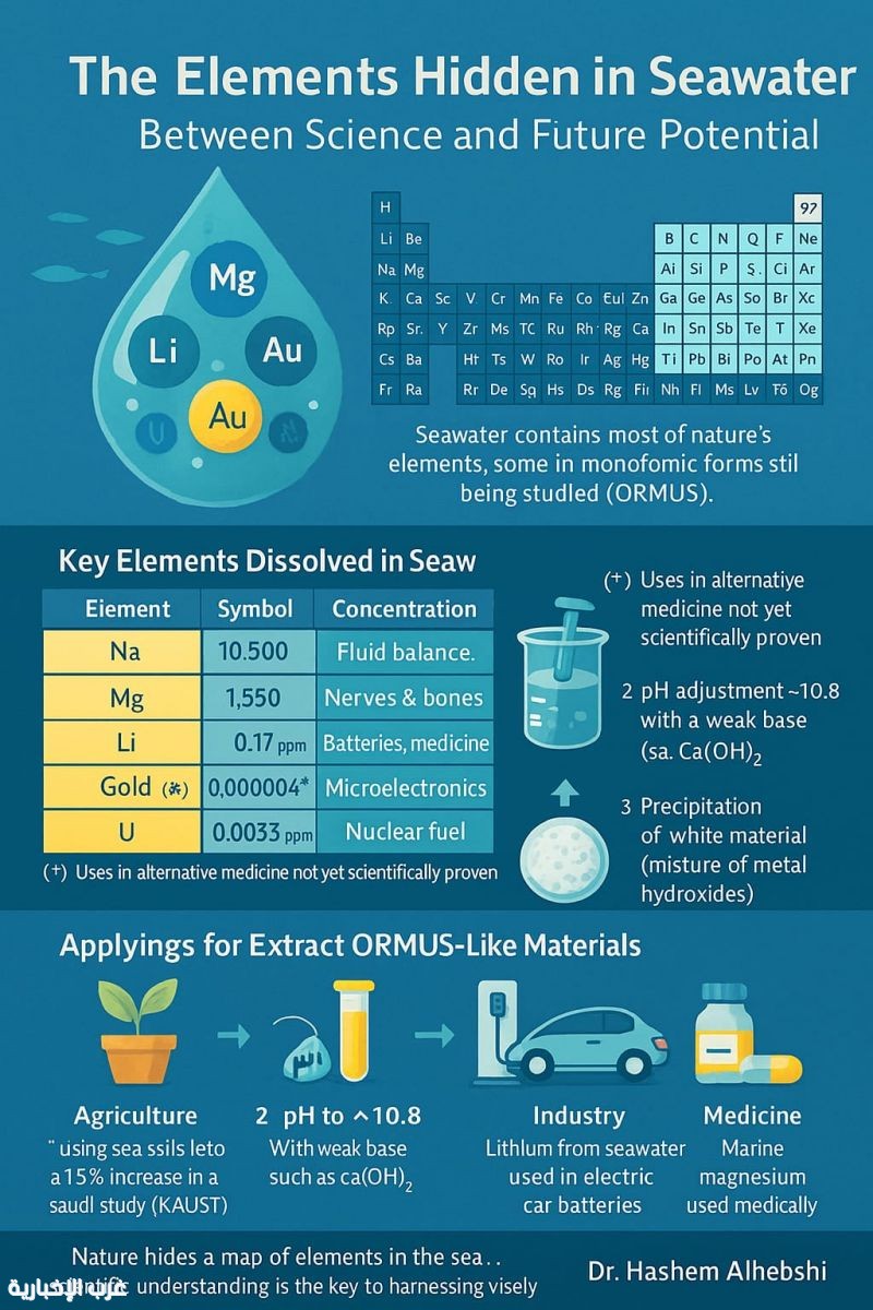 ذهب مخفي في قطرة بحر، معادن الحياة بين الطب والتقنية