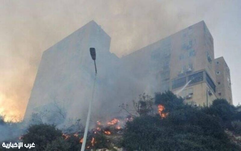 #إسرائيل.. حريق ضخم في مدينة #حيفا