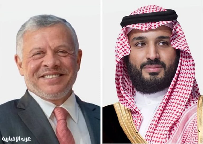 ولي العهد يستعرض تطورات الأوضاع الإقليمية مع ملك الأردن