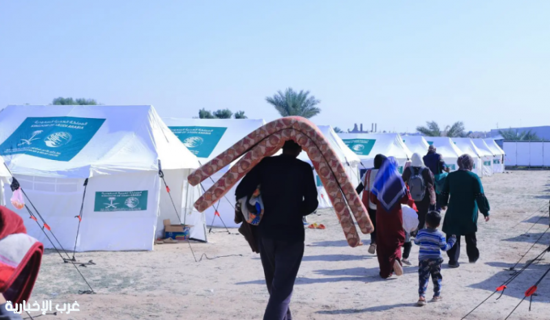 الأسر النازحة في قطاع غزة تشكر المملكة على إنشاء مخيم آمن يعيد الطمأنينة لها ولأطفالها