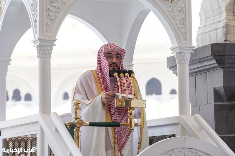 إمامة الشيخ الدكتور بندر بليلة لصلاة الجمعة في المسجد الحرام