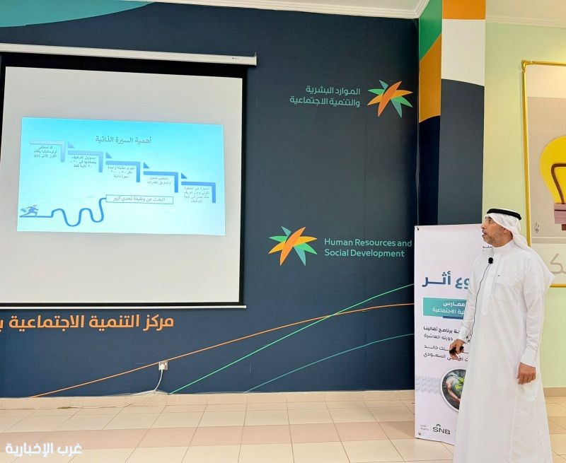 ورشة إثرائية بعنوان السيرة الذاتية الناجحة للممارس في المسؤولية الاجتماعية لمستفيدي مشروع أثر