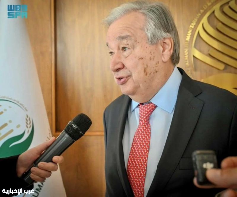 الأمين العام للأمم المتحدة: مركز الملك سلمان للإغاثة يُعد نموذجًا بارزًا على السخاء والتفاني والكفاءة وجودة الخدمات الإنسانية الأمين العام للأمم المتحدة: مركز الملك سلمان للإغاثة يُعد نموذجًا بارزًا على السخاء والتفاني والكفاءة وجودة الخدمات الإنسانية