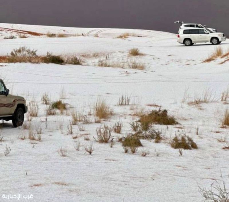 تساقط الثلوج يزين أجواء حائل المجمعة والغاط تساقط الثلوج يزين أجواء حائل المجمعة والغاط