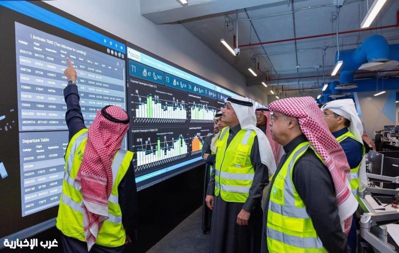 الجاسر يقف على حركة السفر وسير العمليات التشغيلية في مطار الملك خالد الدولي بالرياض الجاسر يقف على حركة السفر وسير العمليات التشغيلية في مطار الملك خالد الدولي بالرياض