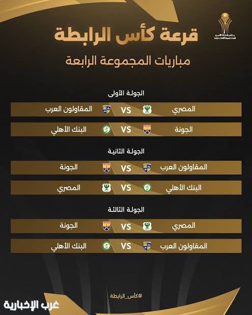 نتائج مباريات بطولة كأس رابطة الأندية المصرية لكرة القدم نتائج مباريات بطولة كأس رابطة الأندية المصرية لكرة القدم