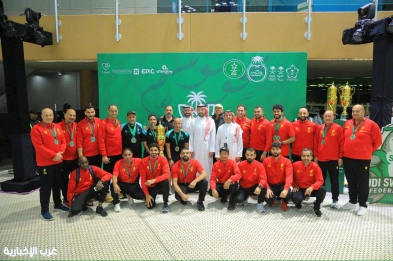 القادسية يتوج بكأس المركز الثالث في بطولة الأساتذة للسباحة