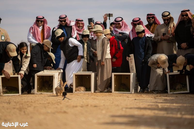 مركز الحياة الفطرية يطلق ٦١ كائناً فطرياً بمحمية الملك خالد الملكية