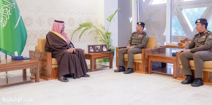 محافظ الدرعية يستقبل مدير مرور الرياض ومدير مرور الدرعية الجديد