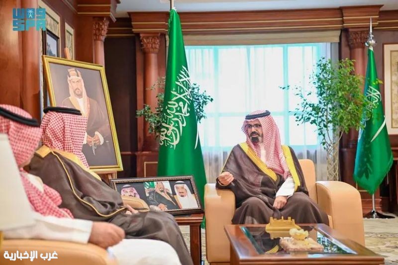 نائب أمير جازان يستقبل مدير عام التدريب التقني والمهني بالمنطقة
