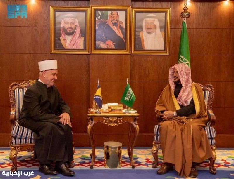وزير الشؤون الإسلامية يلتقي رئيس العلماء والمشيخة الإسلامية المفتي العام للبوسنة والهرسك