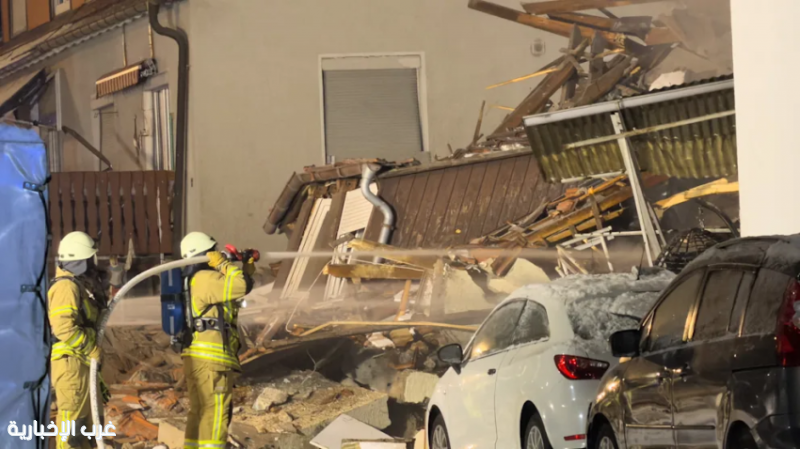 انفجار يدمّر مبنى سكني في ألبشتات بألمانيا وإجلاء السكان المجاورين انفجار يدمّر مبنى سكني في ألبشتات بألمانيا وإجلاء السكان المجاورين