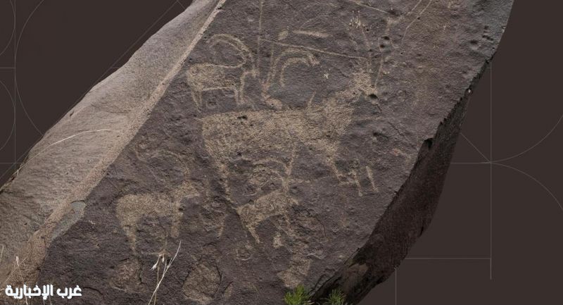 اكتشاف 20 صخرة تحمل نقوشًا أثرية في مشروع "قمم السودة"