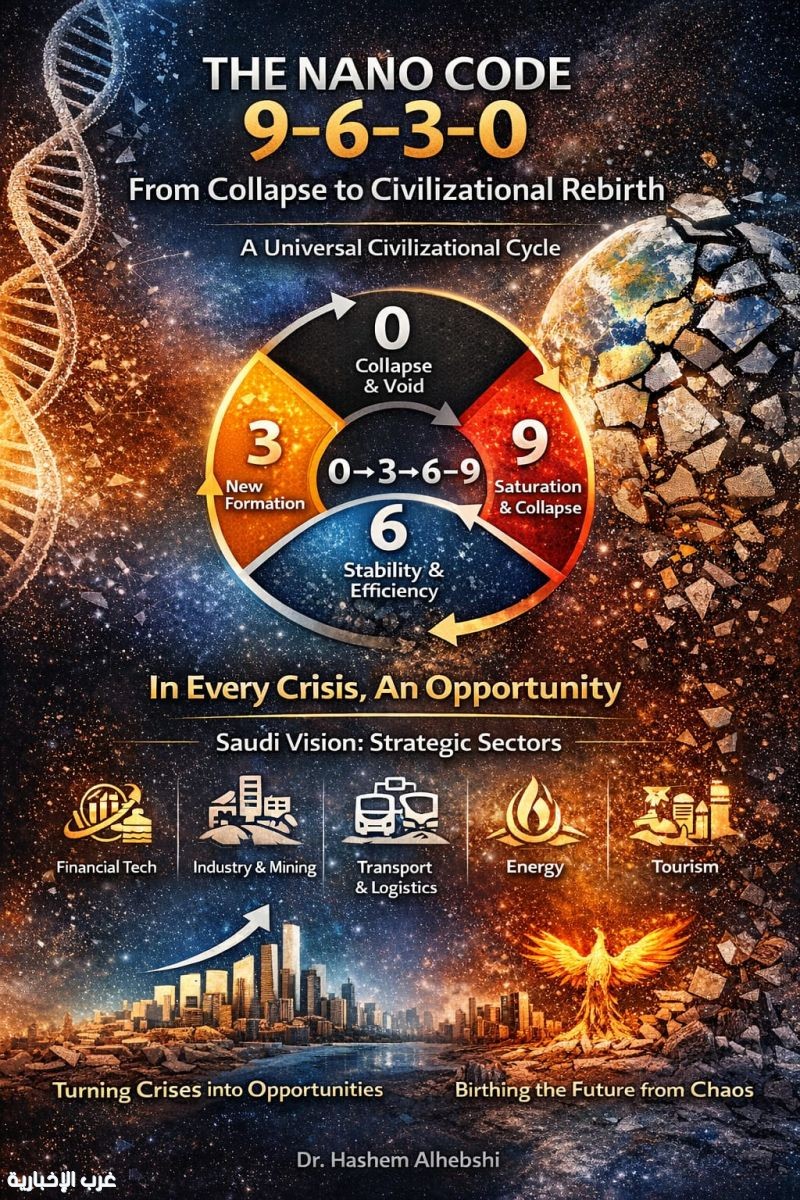 شيفرة النانو9630 من الانهيار إلى البناء الحضاري2030. شيفرة النانو9630 من الانهيار إلى البناء الحضاري2030.