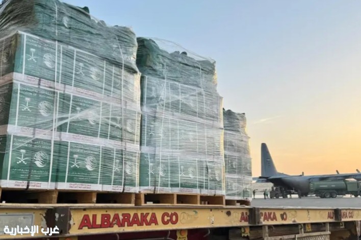 وصول الطائرة الإغاثية السعودية الـ80 إلى مطار العريش دعمًا لأهالي غزة وصول الطائرة الإغاثية السعودية الـ80 إلى مطار العريش دعمًا لأهالي غزة