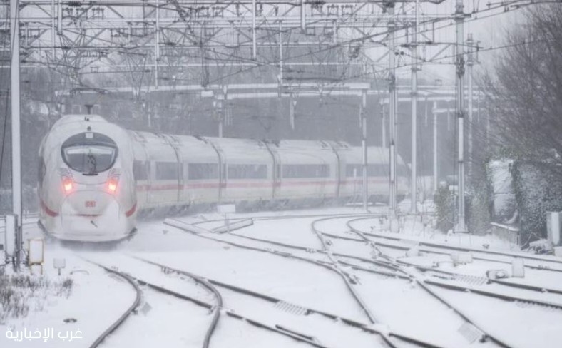 تعطل حركة القطارات على خط حديدي شمال ألمانيا بسبب تراكم الثلوج تعطل حركة القطارات على خط حديدي شمال ألمانيا بسبب تراكم الثلوج