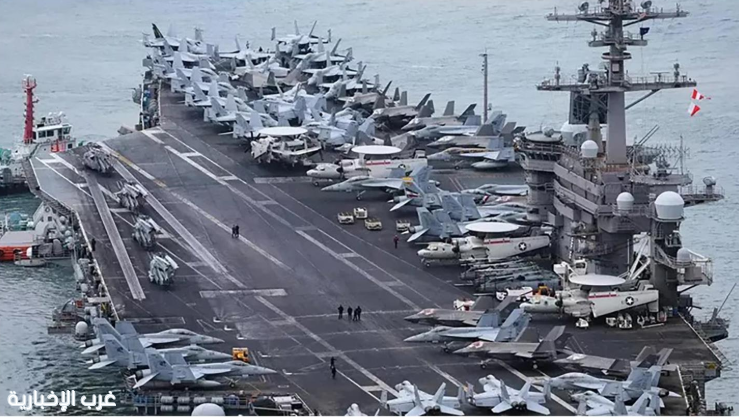 إسقاط مسيرة إيرانية اقتربت من حاملة طائرات أمريكية ببحر العرب