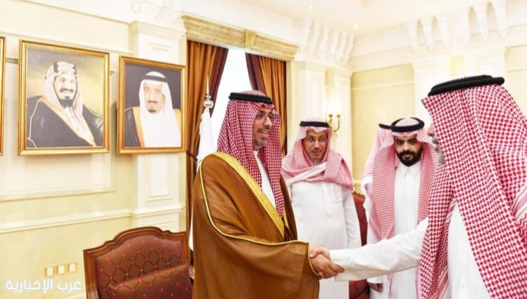 محافظ جدة سعود بن عبدالله بن جلوي يستقبل المهنئين بشهر رمضان المبارك