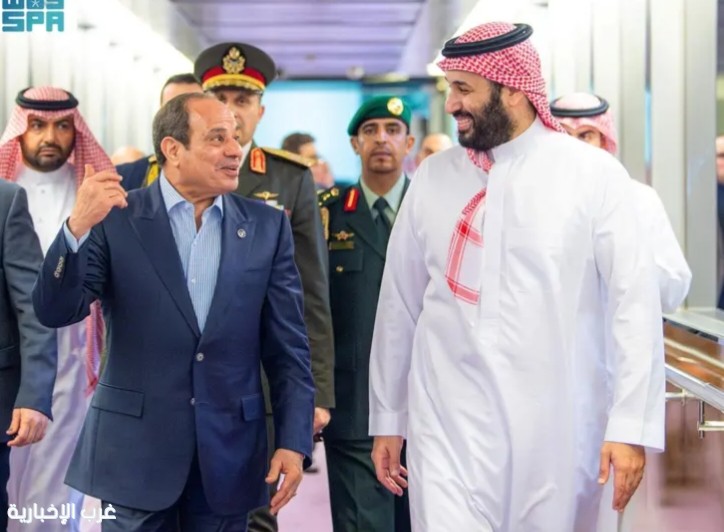 رئيس جمهورية مصر يغادر جدة وسمو ولي العهد في مقدمة مودعيه