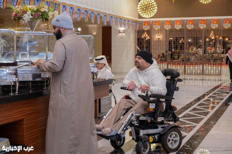 جمعية “عازم” بعسير تنظم الإفطار الرمضاني لذوي الإعاقة الحركية وكبار السن تحت شعار “مجتمع واحد