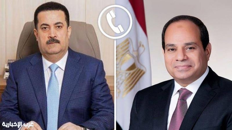 رئيسا مصر والعراق يبحثان تطورات الأوضاع