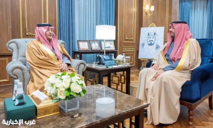 أمير الحدود الشمالية يستقبل رئيس فرع النيابة العامة بالمنطقة