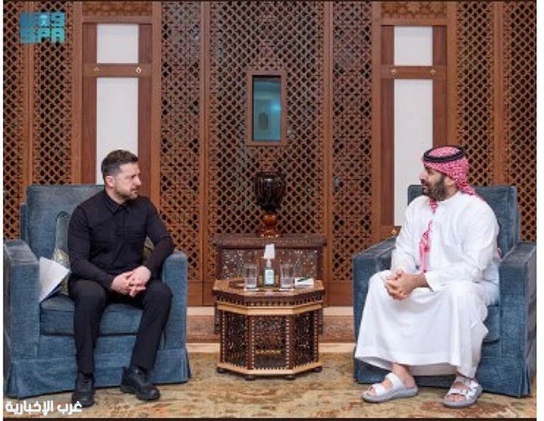 ولي العهد يبحث المستجدات الإقليمية والدولية مع رئيس أوكرانيا