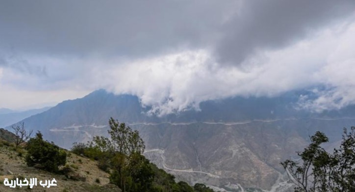 أمطار على منطقة الباحة