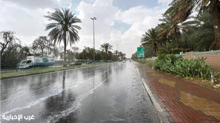 أمطار رعدية غزيرة ورياح نشطة على عدة مناطق وتحذيرات من السيول والضباب
